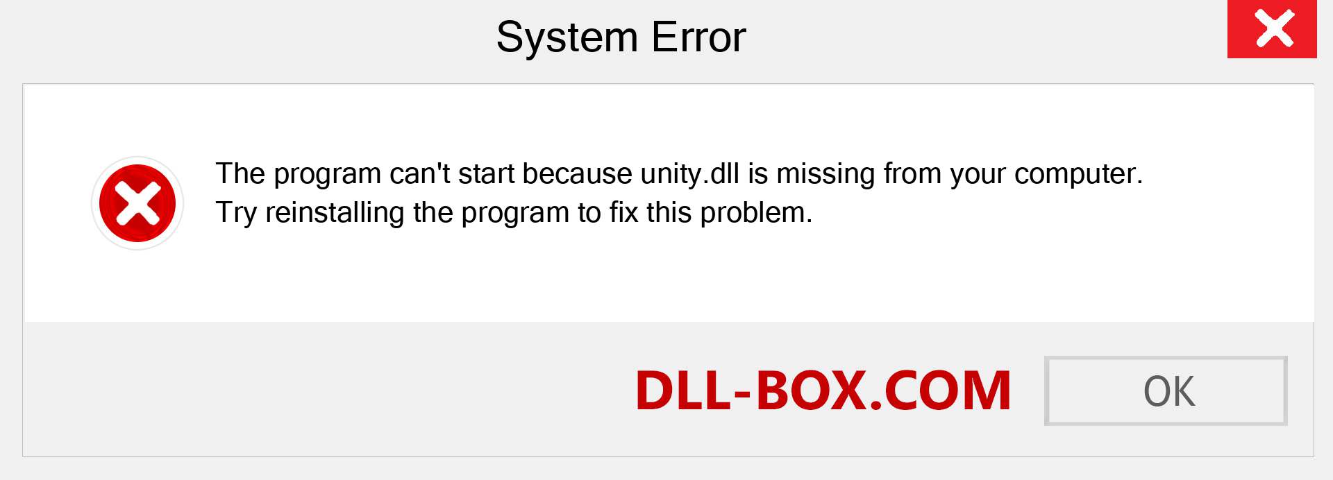  unity.dll file is missing?. Download for Windows 7, 8, 10 - Fix  unity dll Missing Error on Windows, photos, images